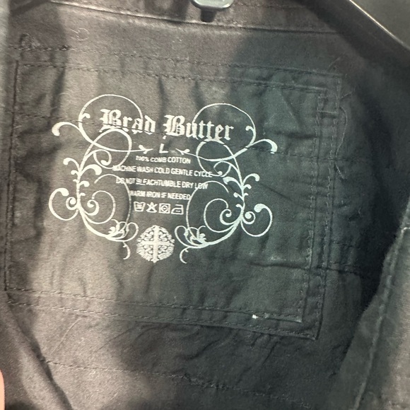 Brad Butter Y2K Men’s Long Sleeve Button Down Shirt Size Large EUC - Picture 5 of 7